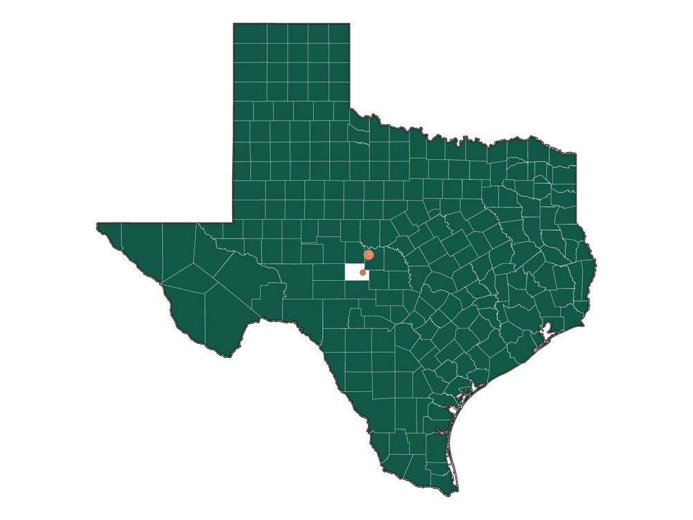 Infrastructure in Menard East, Texas